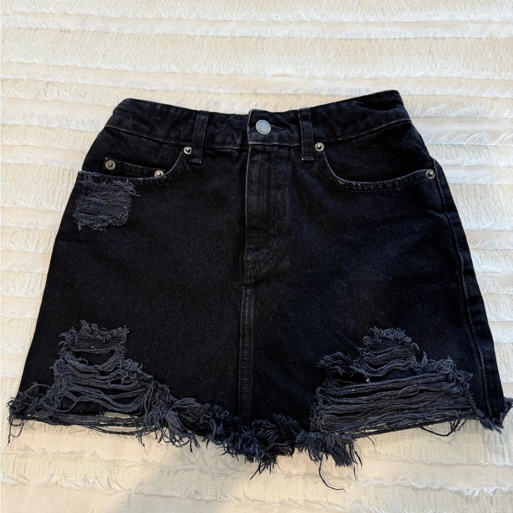 LF Carmar Black Denim Skirt